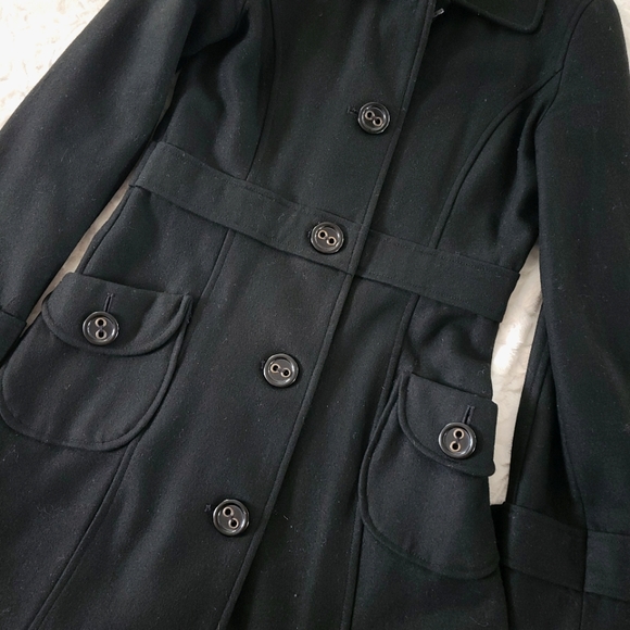 Tulle Pea Coat - Picture 4 of 9